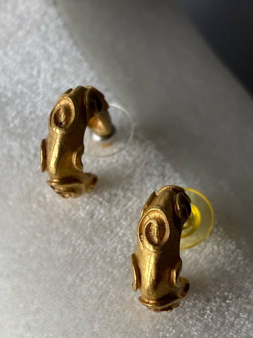 Art earrings.